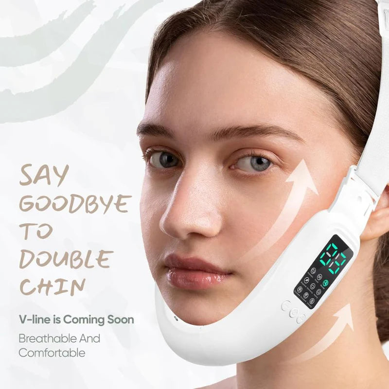 Smart Face Sculpting Device - 8 Modes Double Chin Reducer & Jawline Definer