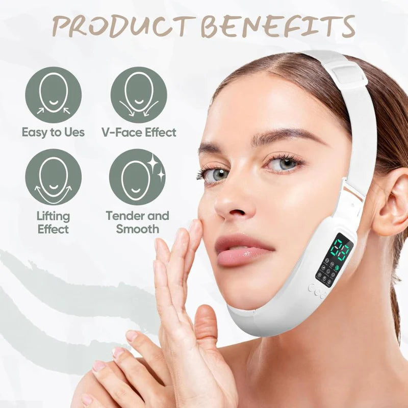 Smart Face Sculpting Device - 8 Modes Double Chin Reducer & Jawline Definer